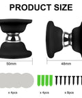 Heavy Duty Rv Door Stopper And Holder Set With Silicone Baggage Catch Prevents Banging And Damage For Motorhomes Trailers Kitchens And Bathrooms size details with dimensions 50mm and 48mm