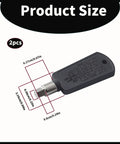 Top Tier 2 Pack Universal Mini Fridge Lock Freezer Door Key Replacement Set Dead Legit Pentagonal Lock Core dimensions with measurements