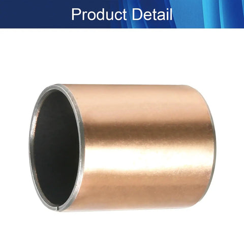 Heavy Duty Oilless Sleeve Bearing 30Mm ID X 34Mm OD X 40Mm Length Plain Bushing For Electrical Motors Smooth gliding bronze bushing detail.