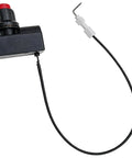 Propane Electronic Pulse Gas Igniter With 400mm Electrode Ignition Cable for Outdoor Gas Patio Heaters, black casing, red button