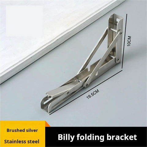 Heavy Duty 8 Inch Folding Shelf Brackets Set Of 6 For Wall Mounted Shelves Benches And Tables showing single bracket