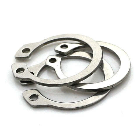 316 Piece 304 Stainless Steel External Retaining Ring Kit M4 To M28 Shaft C Type Snap Rings displayed on white background