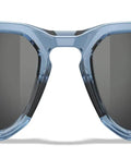 Active Safety Sunglasses Featuring Shatterproof Captivate Black Mirror Lenses Full UV Eye Protection ANSI Z87.1 Certified Crystal Light Blue Frame.