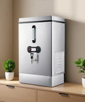 40L Commercial Water Boiler with Instant Boiling Water Dispenser, pure copper heating tube, stainless steel for offices.