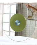 Person handling Rotating Glass Turntable For Dining Tables, Pro Grade Go To Spin Tray, Large 70cm To 120cm, 360 Degree Spinning Serving Plate