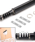 Leather Cord Knife Craft Kit With Three Replaceable Blades, Handy Leather Strip Cutter For Beginners And Pros shown in detail