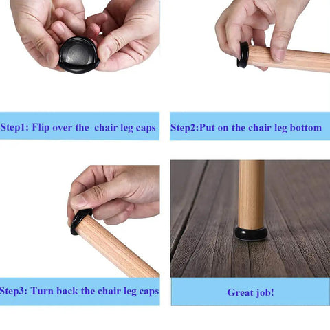 Installing 24 Pack 1 Inch Round Chair Leg Sliders Floor Protectors For Carpet Hardwood Tile Slick Glide Furniture Movers