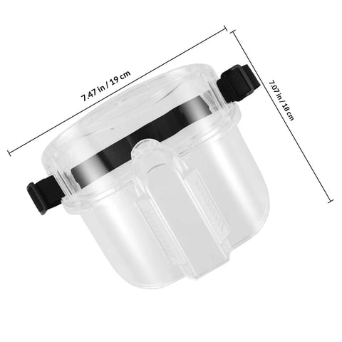 Heavy Duty Adjustable Welding Safety Goggles With Smooth Antifog Clear Lens; 7.47 in size; durable clear lens for visibility.