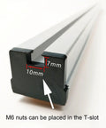 Heavy Duty Conveyor With Plastic Skate Wheels For Flow Rack Conveyor Use, aluminum alloy slide rail, M6 nuts fit T-slot