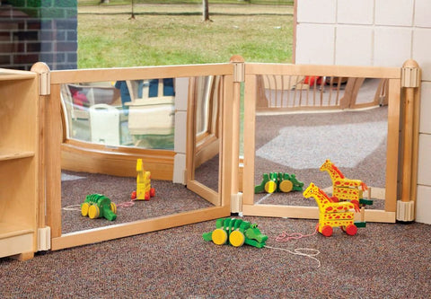 KYDZ Suite Wall Connector for E Height setup with pre-drilled holes and included hardware in classroom with toys