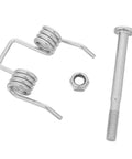 Uonlytech Folding Wagon Handle Spring Repair Kit for Camping And Gardening, metal torsion spring and screw nut