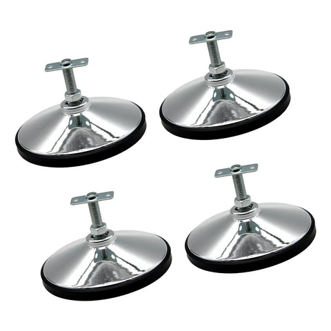 Adjustable Game Table Leveling Feet Set Of 4 With Threaded Posts And Securing Caps Custom Height For Each Corner Wide Stable Base Delivers