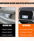 Comparison image showing before and after using Crystal Clear Car License Plate Cover Kit Set Of Two With Screws And Caps Tough As Nails