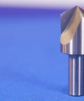 Front view of a Three Piece Single Flute Countersink Set With 82 Degree Cutting Angle for flathead screws, showing metal single flute design.