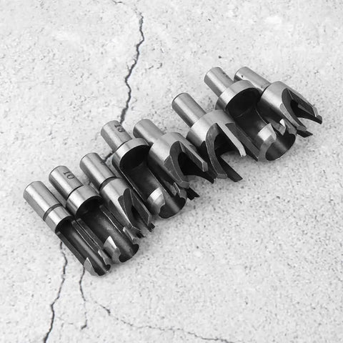 High Carbon Steel Wood Plug Cutter And Dowel Maker Tool Fits Bench Drills And Electric Drills Hella Tough Heavy Duty tapered punch set.