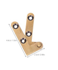 Bronze Pivot Door Hinges 2Pcs Hidden Concealing Hardware For Secret Doors And Window Frames Heavy Duty Down Shaft Brass