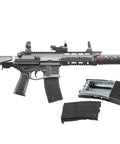 Hydra Full Size 177 Caliber CO2 Blowback Air Rifle with Red Dot Sight and extra magazines, full auto and semi auto modes