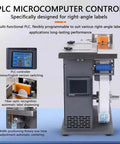 Semi-Automatic Desktop Labeling Machine With Touch Screen Control Precision Microcomputer System for accurate right-angle label placement.