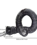 Heavy Duty Flexible Air Duct Vent Hose With Integrated Grille Cover Perfect For Campers RV Sleeper Cabins Plus Transporting Cool Air Fast Keep It Chilling No Debris Allowed Get This Sweet Gear Ready For The Road Trip Anytime You Go, 300cm hose, 8cm end