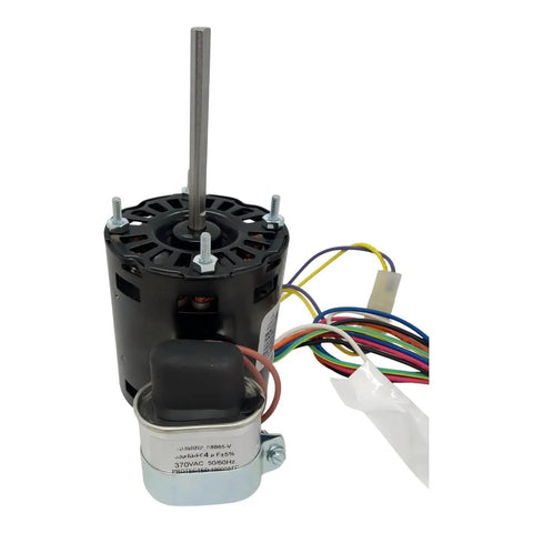 Gutsy 5008S Hvac Refrigeration Fan Motor Cranking Out 1550 Rpm And Smooth Reversible Rotation For Straight Up Bulletproof Blower Swaps With Zero Headaches Ever, showing motor with 5/16 inch shaft.