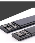 Premium 63 In 1 Screwdriver Bit Kit With Torx And Tri-Wing Bits Perfect For Laptop Repair, PC Disassembly, And Tech Upgrades Featuring Magnetic Tips And Compact Case Design For All Your Gadgets. black compact case with precision screwdriver bits
