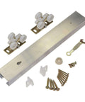 Commercial Grade Pocket Door Hardware Kit With Top Hung Nylon Wheel For Pocket And Sliding Doors, 125 Lb Capacity, hardware pieces