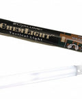 Premium White 6 Inch Emergency Glow Stick ChemLight Style Military Grade With Up To Eight Hour Brightness displayed with packaging