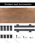 Slick Under Desk Keyboard Tray Platform Extra Wide 30 Inch Wooden Organizer accessories including wooden top and metal slides.