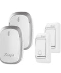 Ultra Long Range Doorbell Kit With 1300 Feet Of Wireless Range, Plug In Or Battery Powered, Easy Install, 60 Chimes, LED Flash
