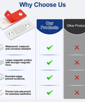 Comparison chart showcasing Ultra Thin Stainless Steel Cabinet Magnetic Catch Set Of 6 With Adhesive Drawer Latch Closures benefits