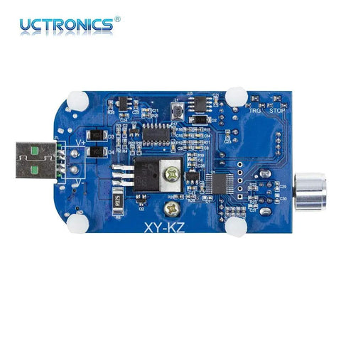 Dope USB Load Tester With Adjustable 35W Discharge Module For Quick Charge QC2.0 QC3.0 AFC FCP Testing, Smart Temperature Control And Cooling Fan, All-In-One Electronic Load And Fast Charge Protocol Trigger, 4.0 To 25.0V DC Range, blue PCB