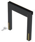 Rugged 12 Inch Dock Seal Delivering Maximum Impact Protection 8Ft By 9Ft Foam Filled Vinyl Barrier, installation view with hardware.