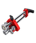 Aluminum Alloy Sheet Metal Roller Single Station Bender For Roofing Projects with red and silver components