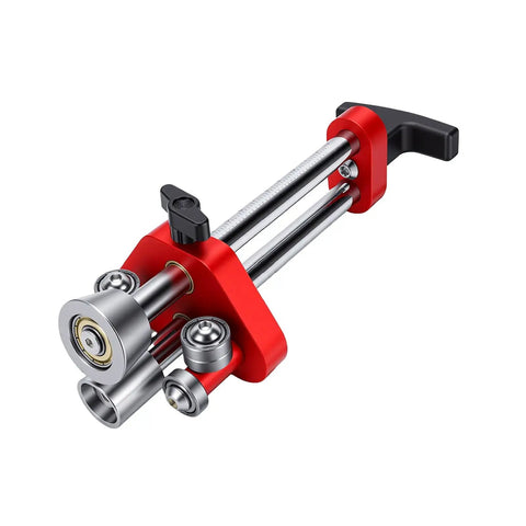 Aluminum Alloy Sheet Metal Roller Single Station Bender For Roofing Projects with red and silver components