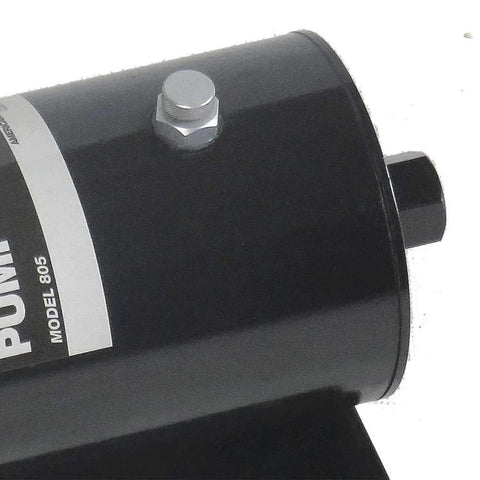 Heavy Duty Air Hydraulic Foot Pedal Pump delivering rugged 10 ton lifting power up to 10000 psi, close-up detail of metal housing.