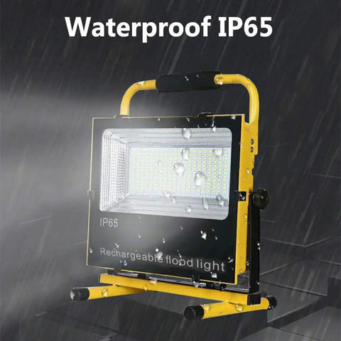 Spot Lighting Portable Led Floodlight Rechargeable, 60W Super Bright B, waterproof IP65 design with adjustable stand.