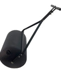 270 Lb Push And Tow Poly Lawn Roller With Easy Turn Tethered Plug 18 By 24 Inch, flat black drum with handle assembly