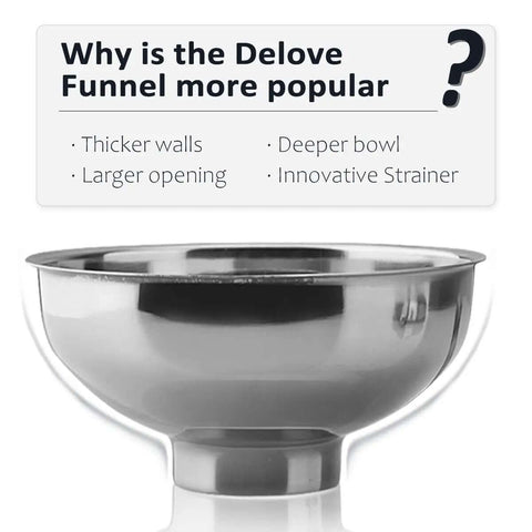 Three Piece Wide Mouth And Regular Mouth Canning Funnel Set With Strainer Stainless Steel features and design benefits