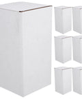 10 Pack White Corrugated Paper Packaging Boxes For Mailing And Small Business Supplies, Regular Box Shape, Stackable And Space Saving
