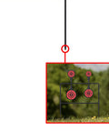 Auto Reset Steel Spinner Targets Set For Outdoor Shooting Three Eighth Inch Thick Metal, Two Sizes On Frame