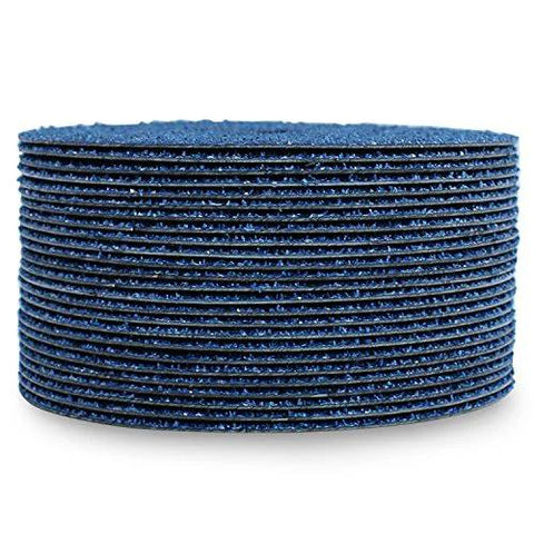 BHA zirconia resin fiber sanding and grinding discs, 4.5 in x 7/8 in, 36 grit, blue, 25-pack