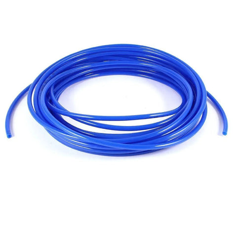 Coiled blue 1/4 inch polyethylene tubing for RO systems, flexible supply line, 100 feet length, 30 meters, under sink water filter tube.