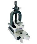 Bluefox Angle V Block Tool With Clamp Set For Precision Milling Drilling shows a robust clamp and V block design, made from hardened steel.