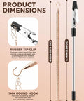Portable Bracelet Helper Tool With Rubber Tip Clips And 1mm Round Hook For easy solo fastening and scratch-free design