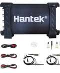 4 Channel Oscilloscope Kit With 70 MHz Bandwidth And 1 GSa Per Second Sampling, 23 Piece Pro Grade Set, accessories included.