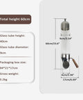 Straight Fire Kitchen Upgrade With This Wall Mounted Glass Tube Dispenser Featuring Adjustable Flow Settings For Coffee Beans Cereal Candy And Tea Goated Pantry Storage That Really Slaps No Cap dimensions and details