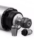 Robust Industrial 2.2Kw Air Cooled Spindle Motor 80Mm For Diy Milling Machines showing shaft and collet attachment.
