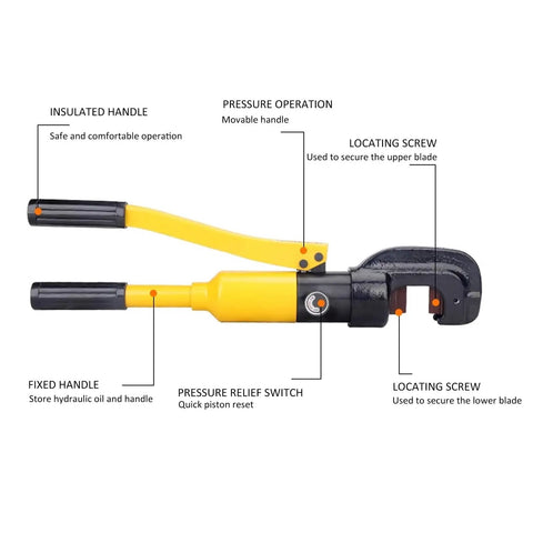 13 Ton Hydraulic Rebar Cutter Tool For Pros And Builders Manual Hydraulic Rebar Cutter Portable Handheld Steel Rebar Cutter