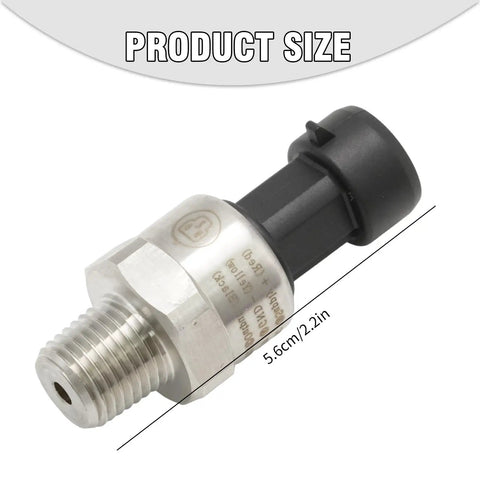 Oil Pressure Sensor Transducer With Harness Kit 0 To 150 Psi Range 1 Quarter Inch NPT Thread Stainless Steel Replacement