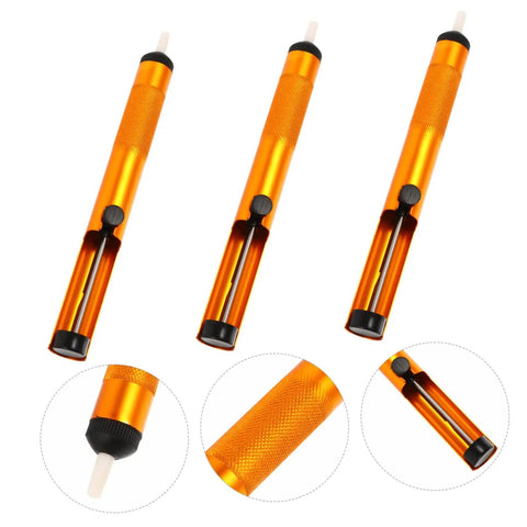 Three Piece Aluminum Desoldering Solder Absorber Pump Sucker For PCB One Hand Use Easy Grip Solder Removal Tool Kit